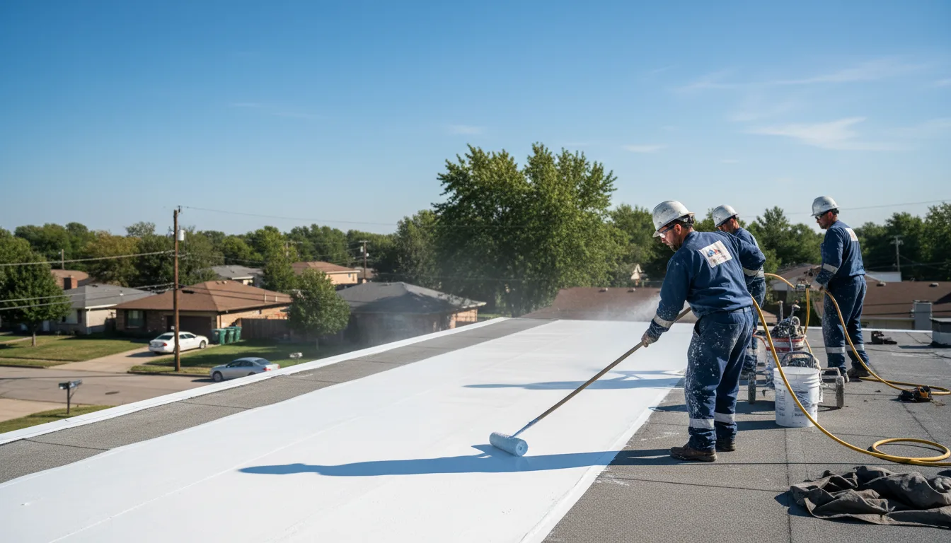 Commercial roof coating in Camanche, IA near me